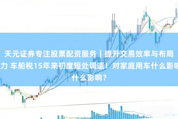 天元证券专注股票配资服务｜提升交易效率与布局能力 车船税15年来初度短处调遣！对家庭用车什么影响？